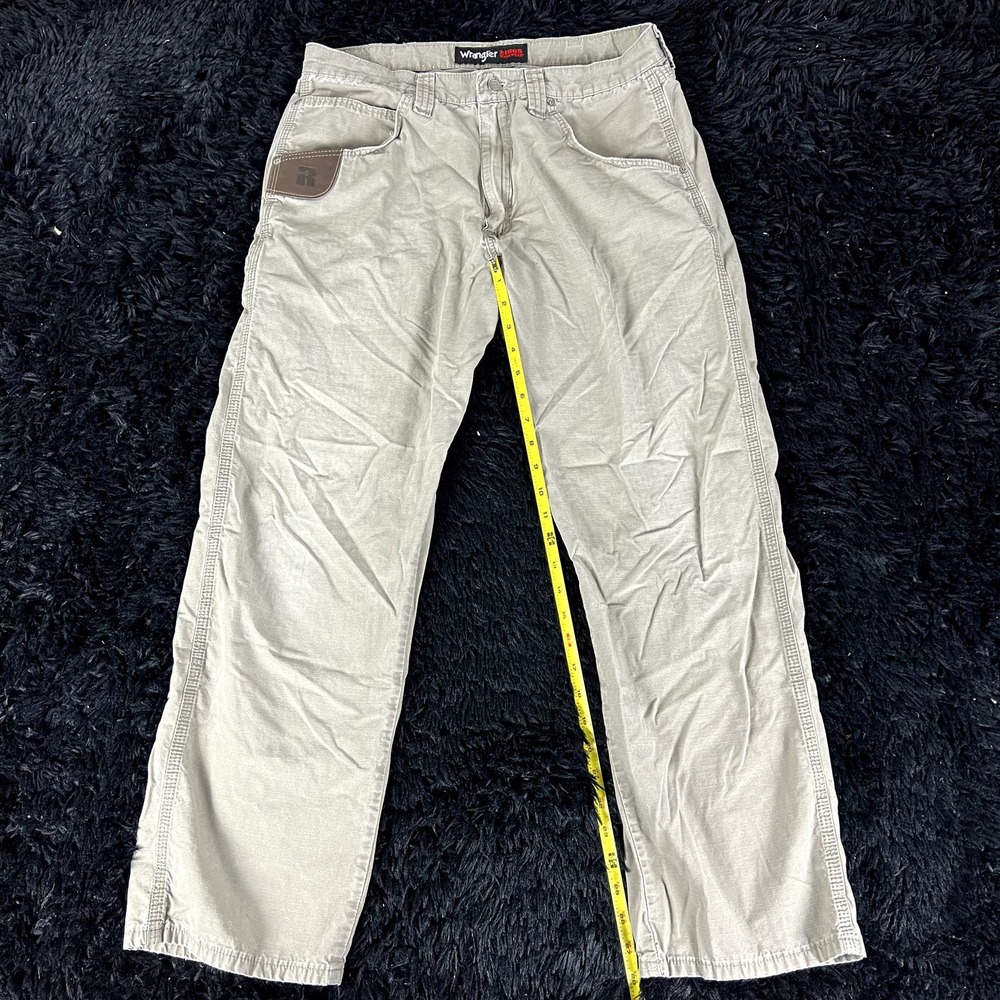 wrangler riggs carpenter pants cream size 34x30